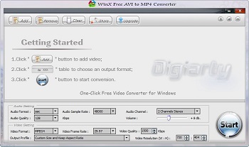 WinX Free AVI to MP4 Converter